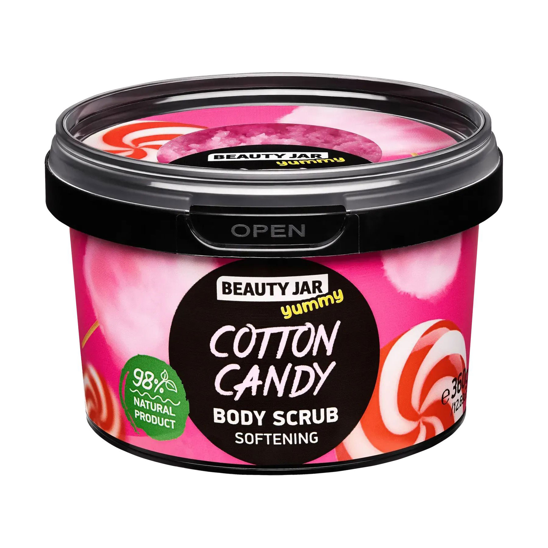 Скраб для тіла Beauty Jar Yummy Cotton Candy Softening Body Scrub Цукрова вата, 360 г